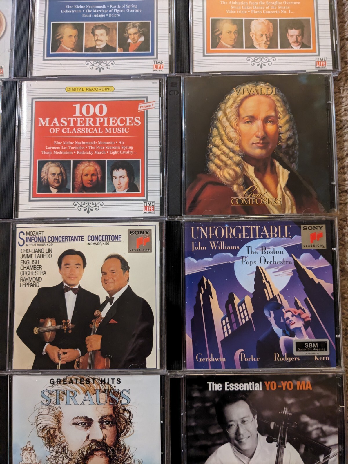 lot of 24 sony time life classical cd's Strauss Itzhak Perlman Yo-Yo Ma Wagner