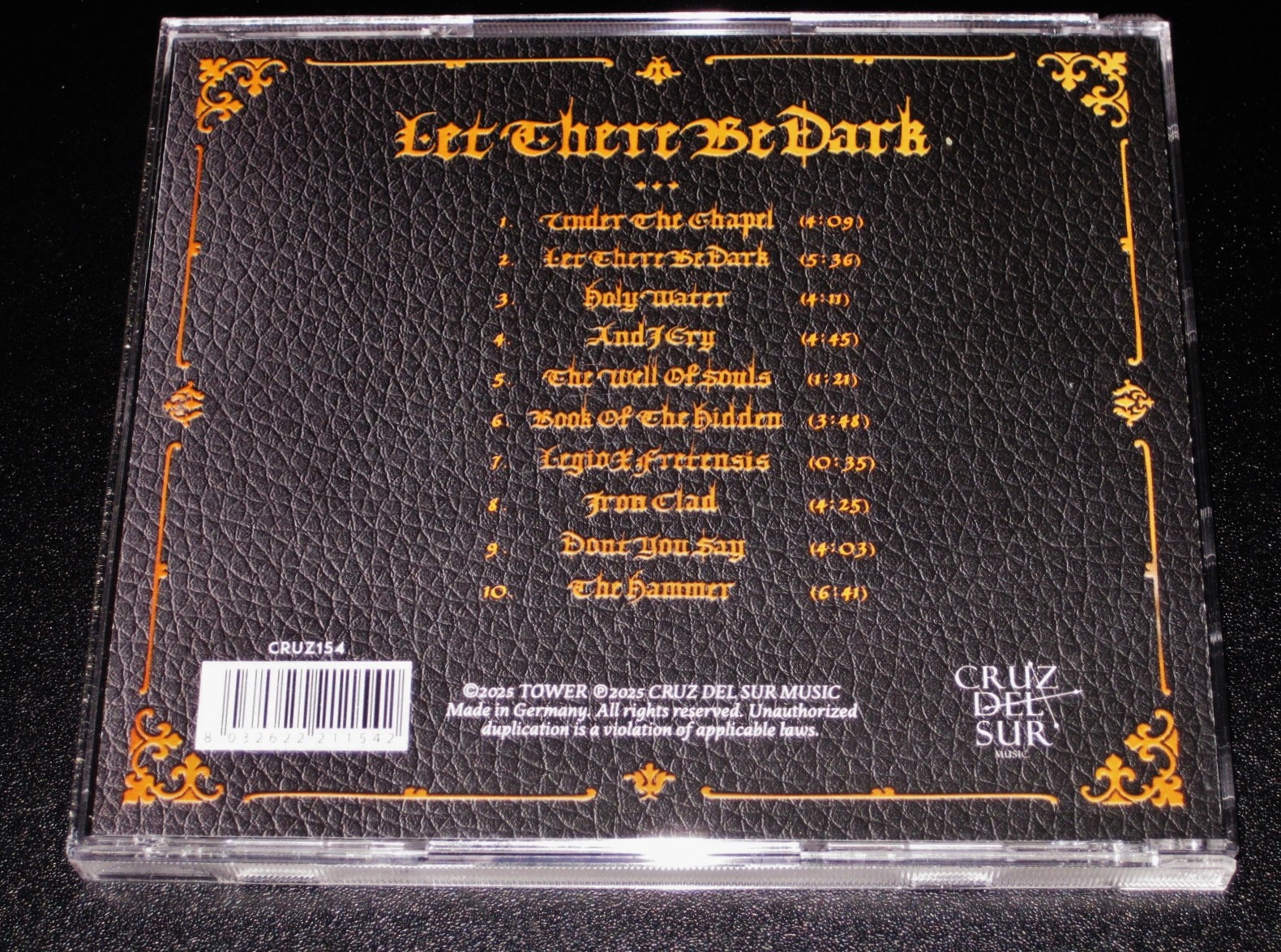 Tower: Let There Be Dark CD 2025 Cruz Del Sur Records USA CRUZ154 Jewel Case