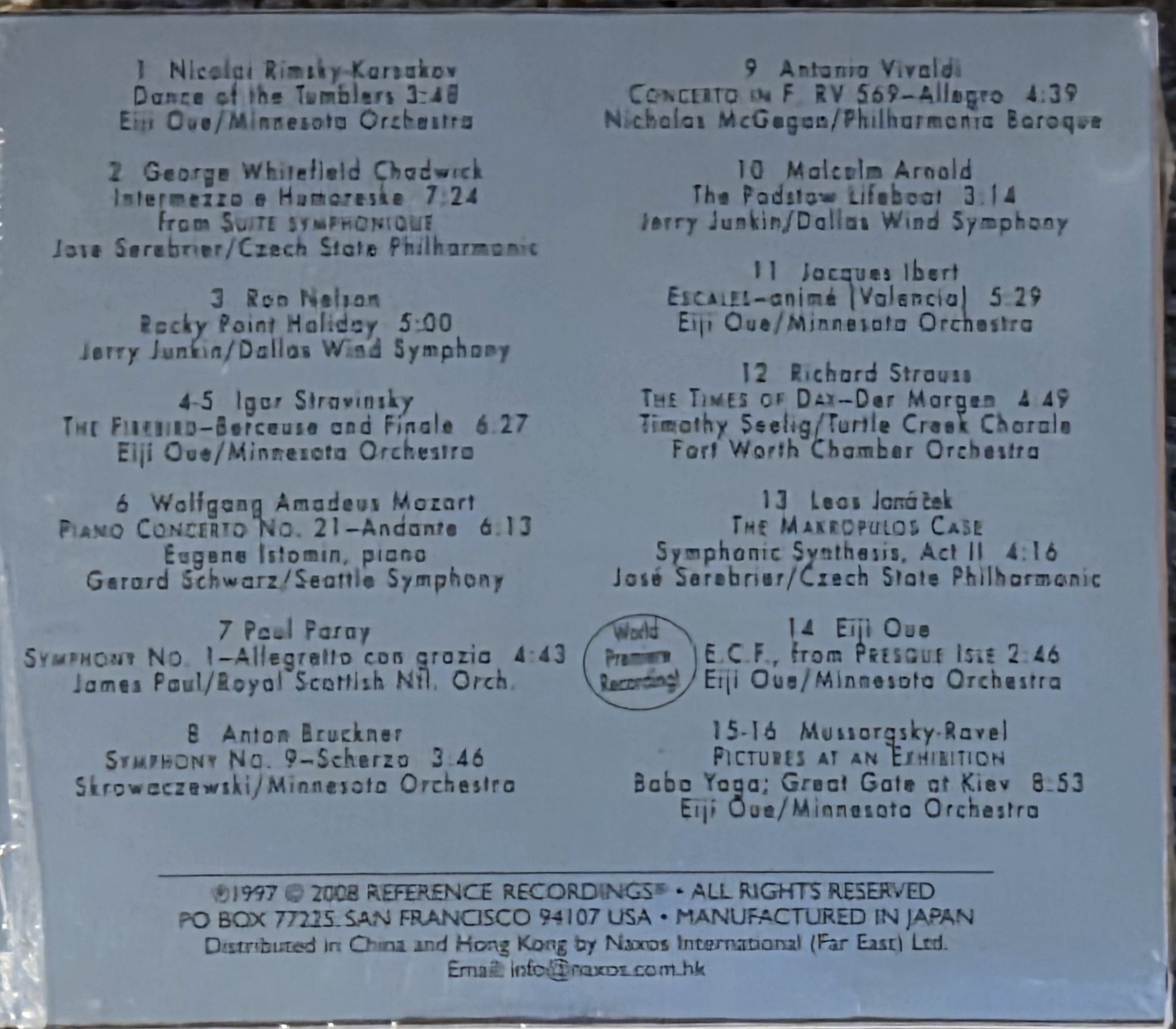 Tutti! Orchestral Sampler Hybrid Stereo SACD