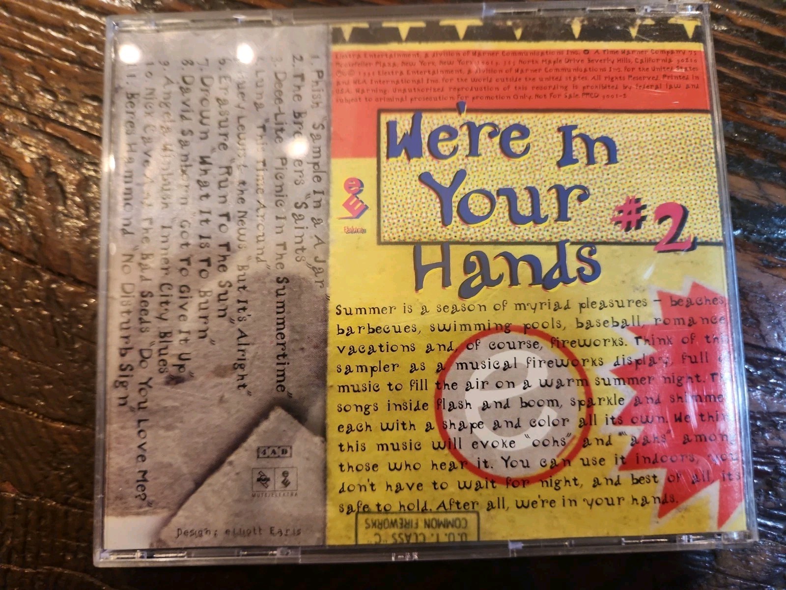 We're In Your Hands #2: A Summer Sampler From Elektra by Various (CD, Promo)