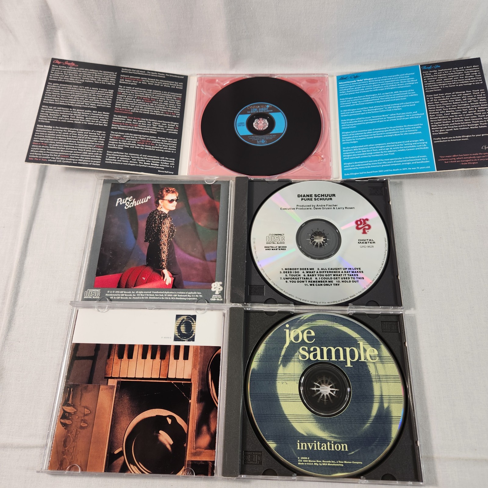 Smooth Jazz 9 CD LOT 1980s - 1990s Diane Schuur Joe Sample + .. Discs NM FREEShp