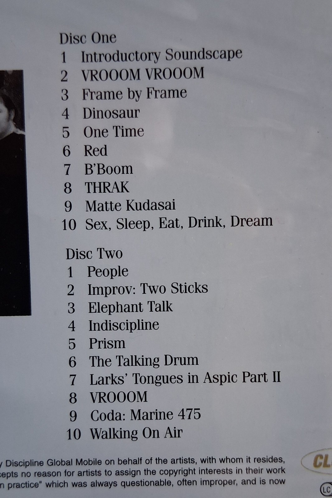 New / Sealed KING CRIMSON Live at the Wiltern July 1st 1995 2 cd set