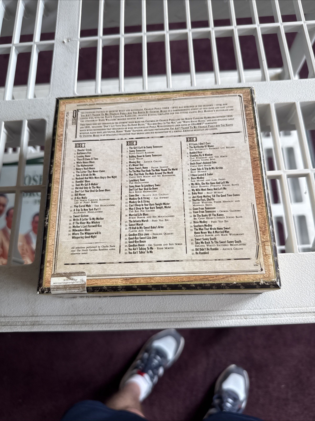 Charlie Poole You Ain't Talkin' To Me 3-CD Box Set Roots of Country Music 2005
