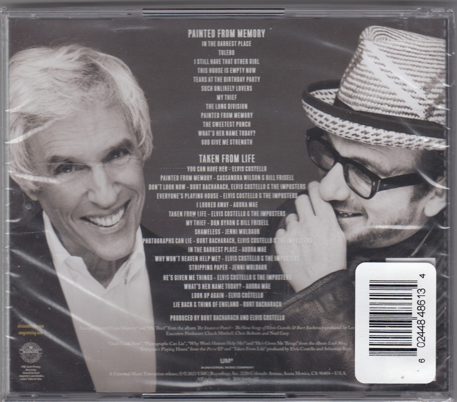 The Songs of Bacharach & Costello 2CD Set Signed by Elvis Costello AUTOGRAPHED