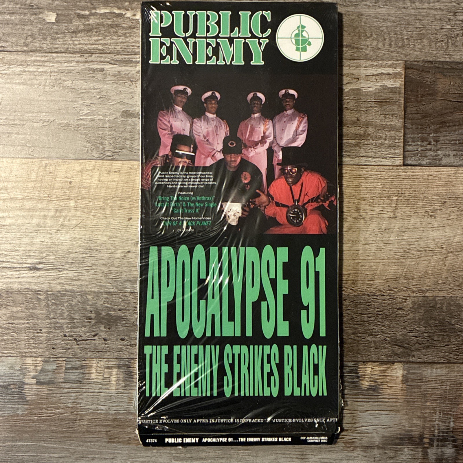 Public Enemy Apocalypse 91: The Enemy Strikes Black CD Long Box- NO CD in Shrink