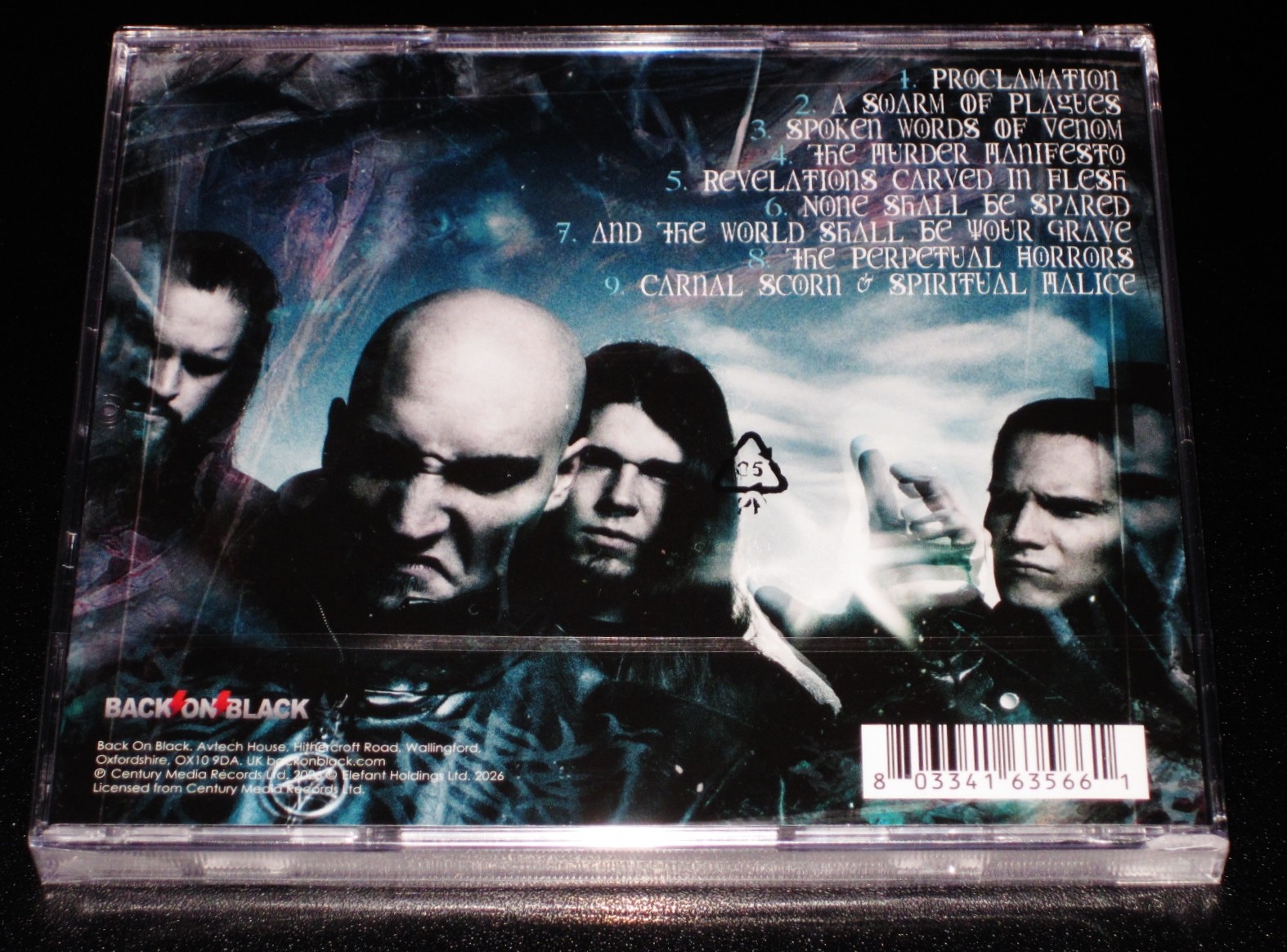 Naglfar: Pariah CD 2026 Reissue Back On Black Records UK BOBV1245CD JC NEW