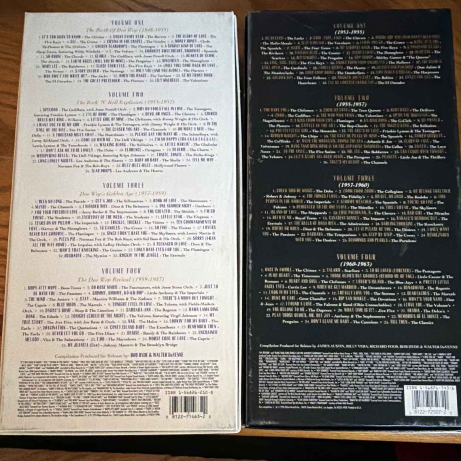 Rhino The Doo Wop Box & Box II CD Box Set Vocal Compilation 1950s 1960s