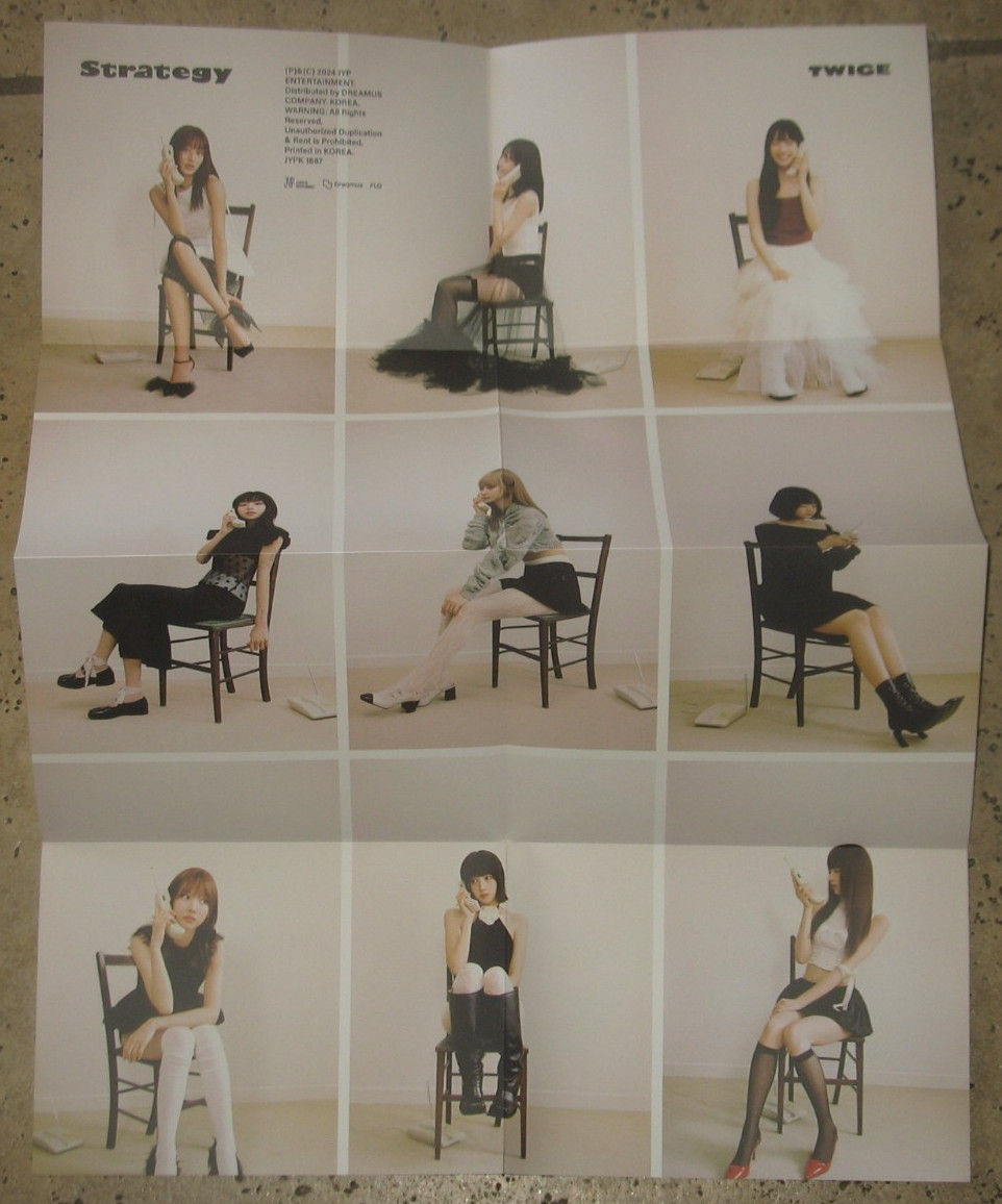 TWICE 14th Mini Album "STRATEGY" CD+Book+Two Folded Posters + Ten Photo Card Set