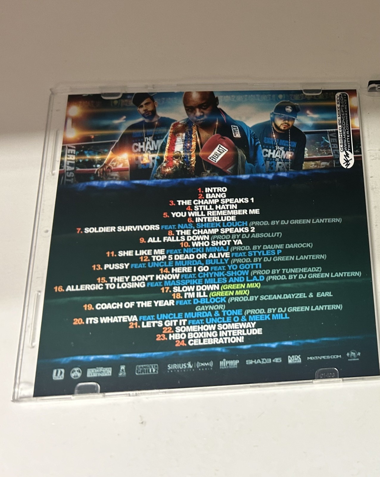 DJ GREEN LANTERN DJ DRAMA JADAKISS THE LOX D-BLOCK CHAMP IS HERE PT.3 MIXTAPE CD