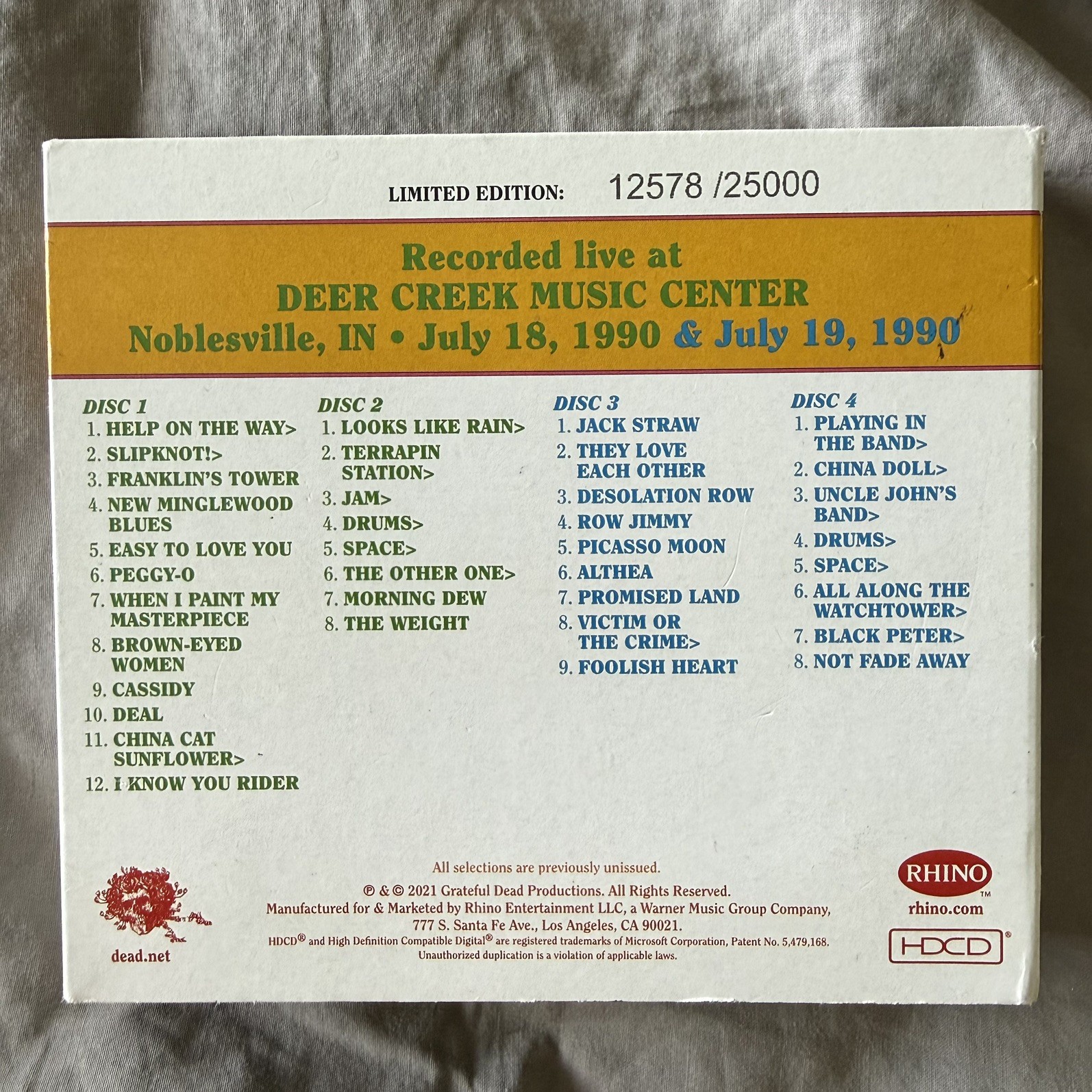 grateful dead dave's picks lot 35 36 40 41 42 43 44 45 46 47 plus 2 bonus discs