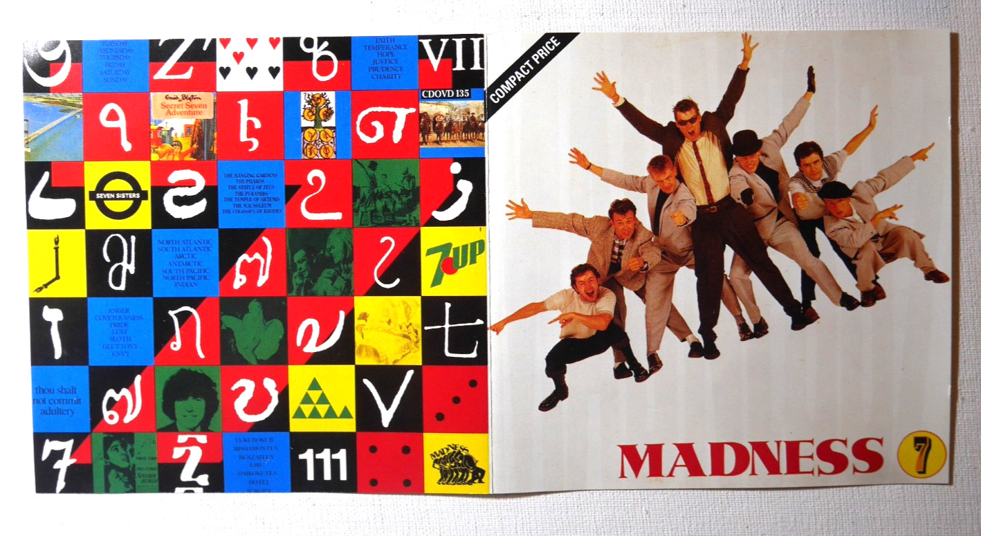 MADNESS 7 CD West German Release Case is VG+ CD is Excellent and Tested