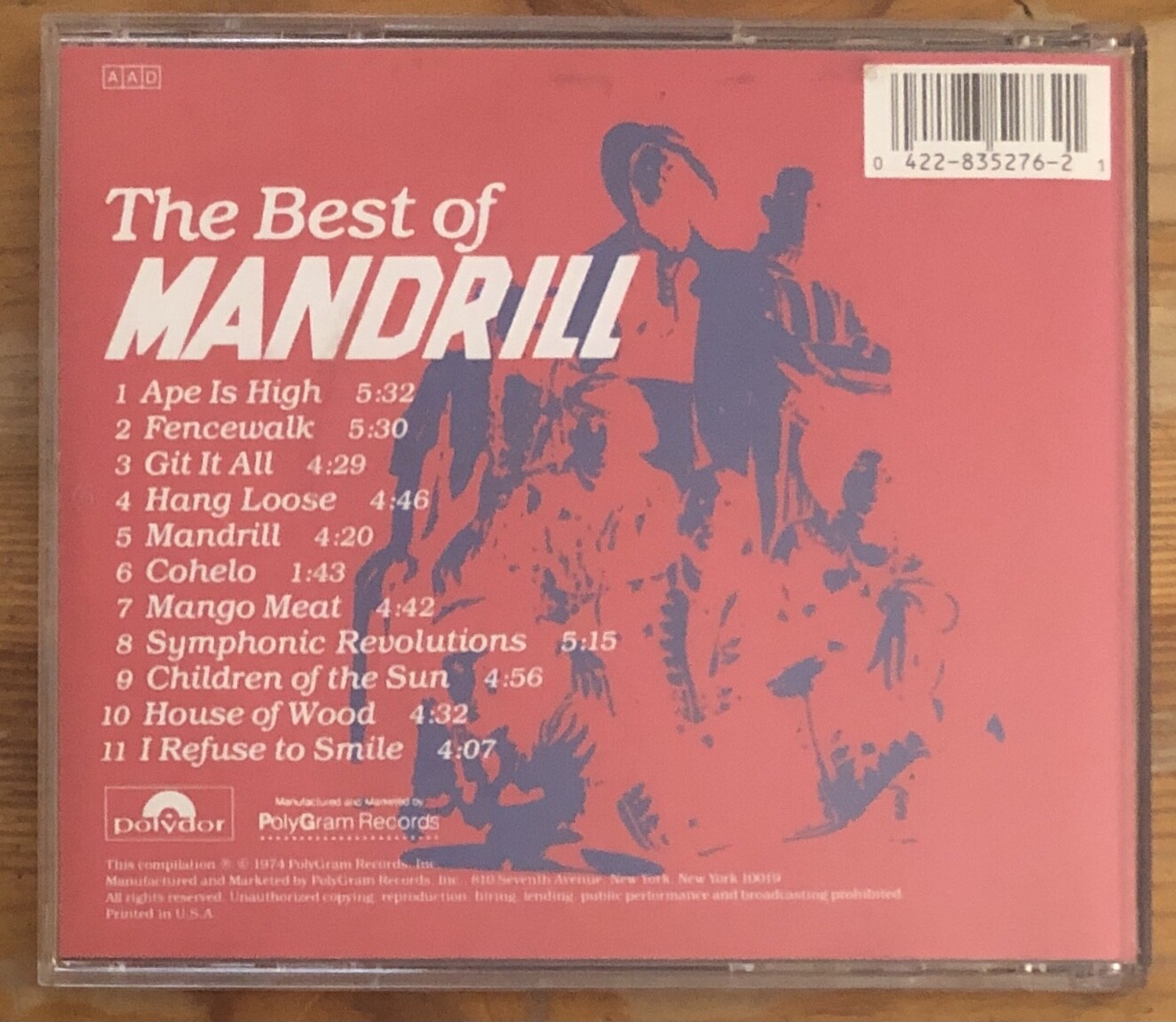 The Best of Mandrill CD Polydor 835 276-2 Compilation