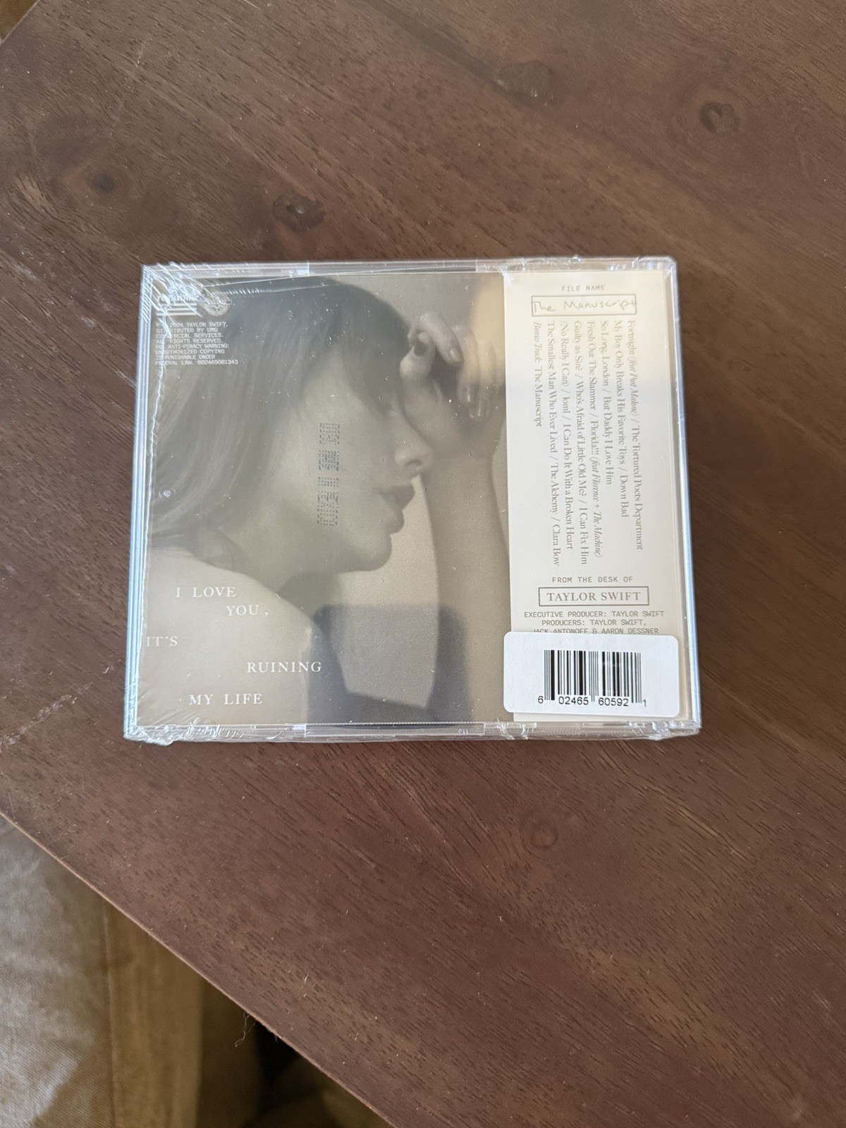 Taylor Swift Hand Signed The Tortured Poets Department CD TTPD *SEALED*