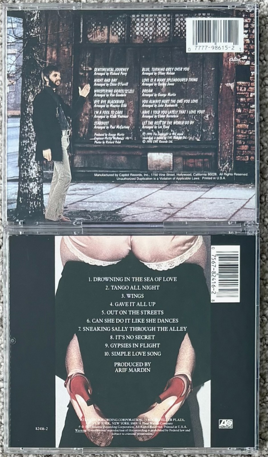 Beatles Ringo Starr 2 RARE OOP CDs 4th and Sentimental Journey EXC condition