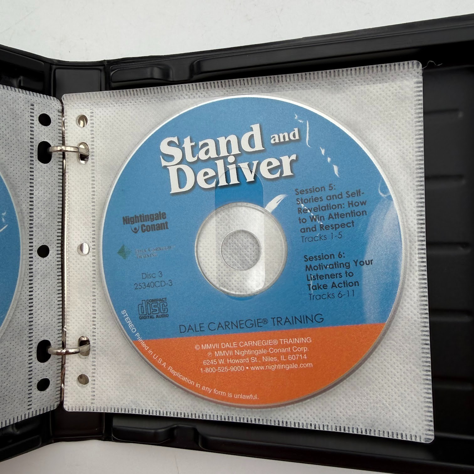 Dale Carnegie Stand and Deliver Method For Public Speaking Mastery Course 6 CD