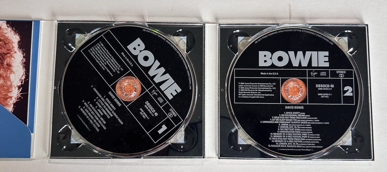 David Bowie Space Oddity 40th Anniversary 2009 2CD Set