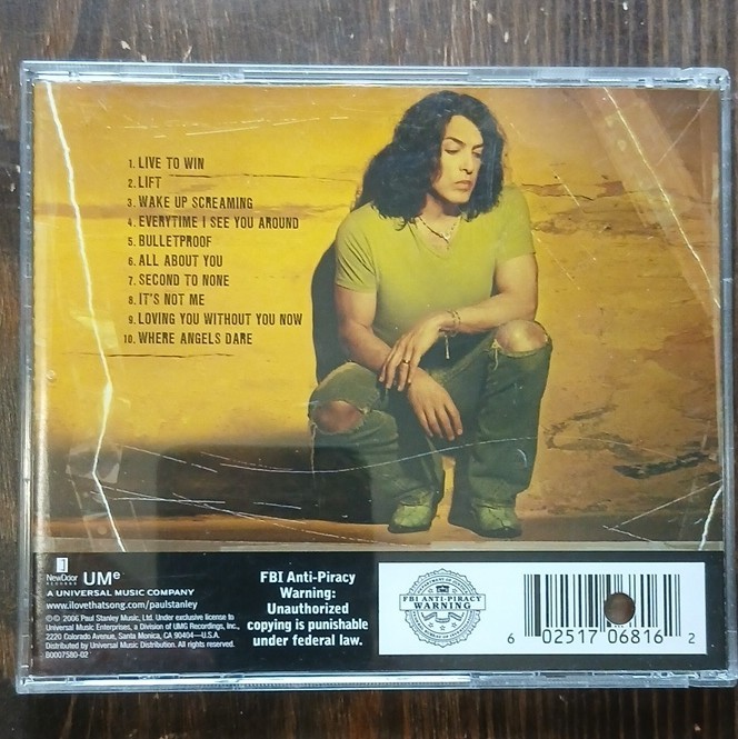 Paul Stanley Live to Win CD Rock New Door Records 2006 Album