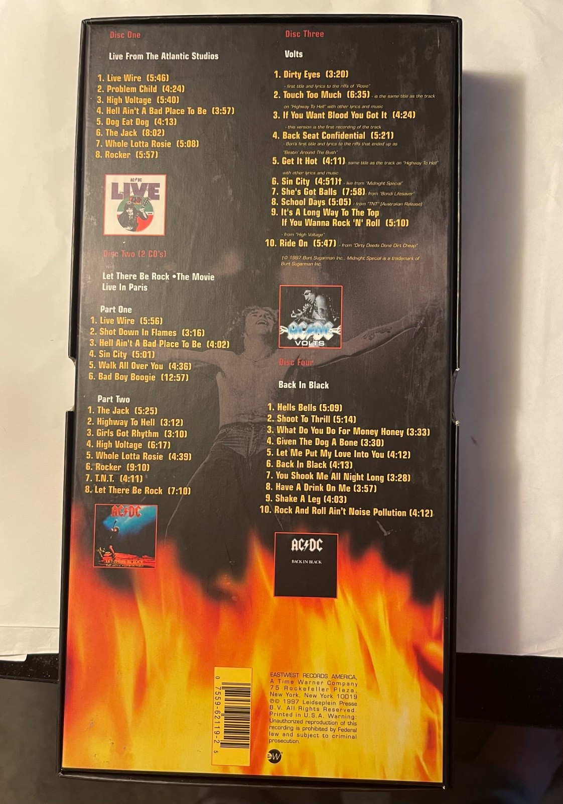 AC/DC CDs Collection BONFIRE 5 CDs, sticker, Booklet, Box (MUST HAVE! AWESOME