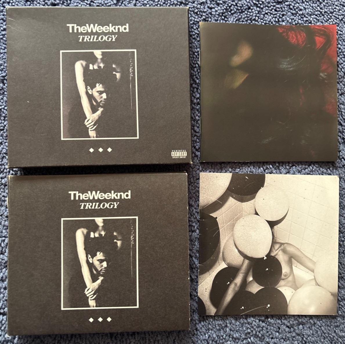 The Weeknd Trilogy 3-CD Box Set PA Explicit Complete w/2 Booklets & Slipcase