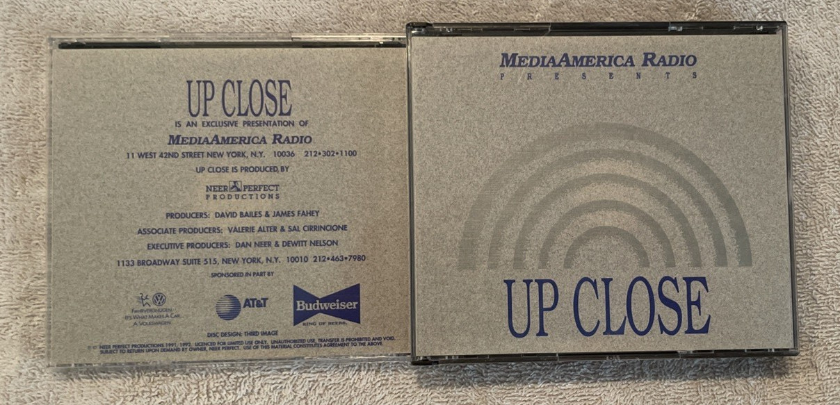 Media America Radio Presents Up Close Double CD Jewel Case Only - 1991/92 V-3