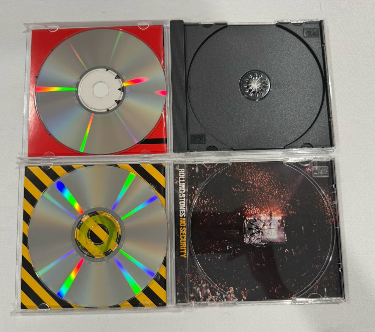 The Rolling Stones 4 CD Lot Tattoo You Dirty Work Flashpoint No Security