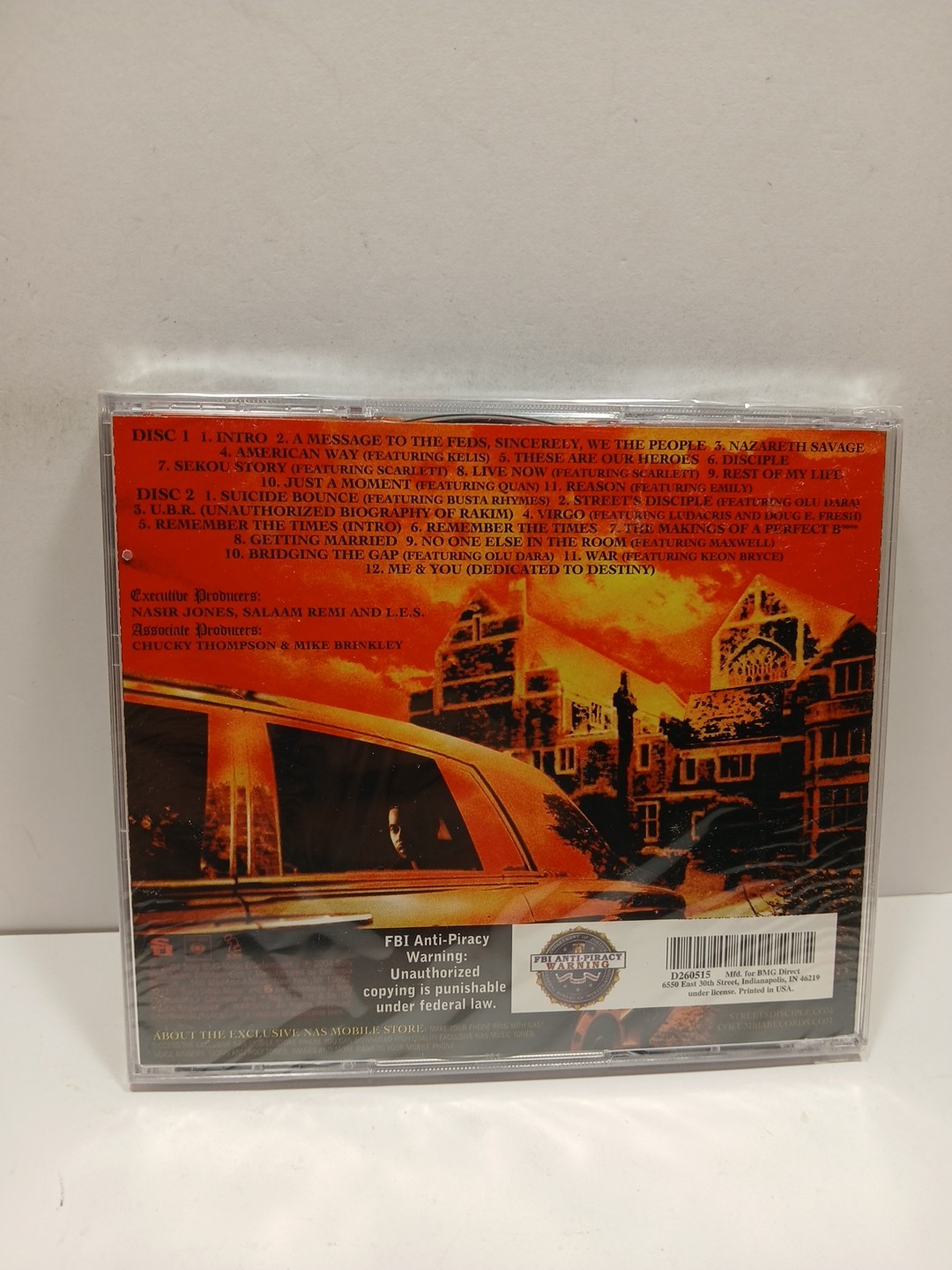 Street's Disciple by Nas (CD ,2004, 2 Discs) NEW!!!