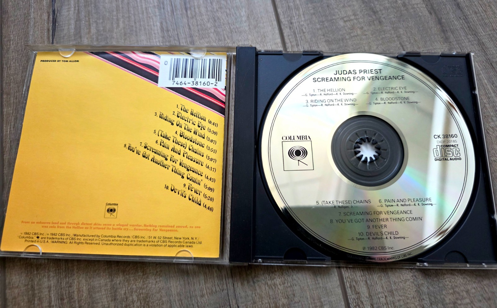 Original Pressing - Judas Priest Screaming For Vengeance CD - 1985 COPY - VG+