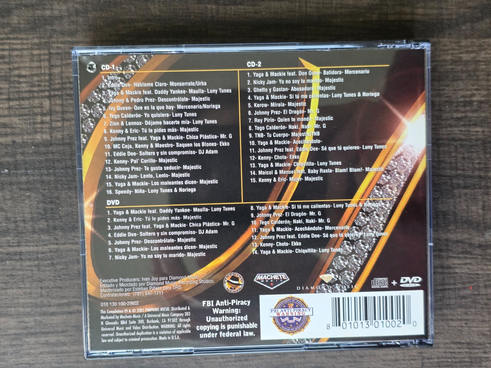Reggaeton Diamond Collection CD + DVD (3 Disc) (2005)