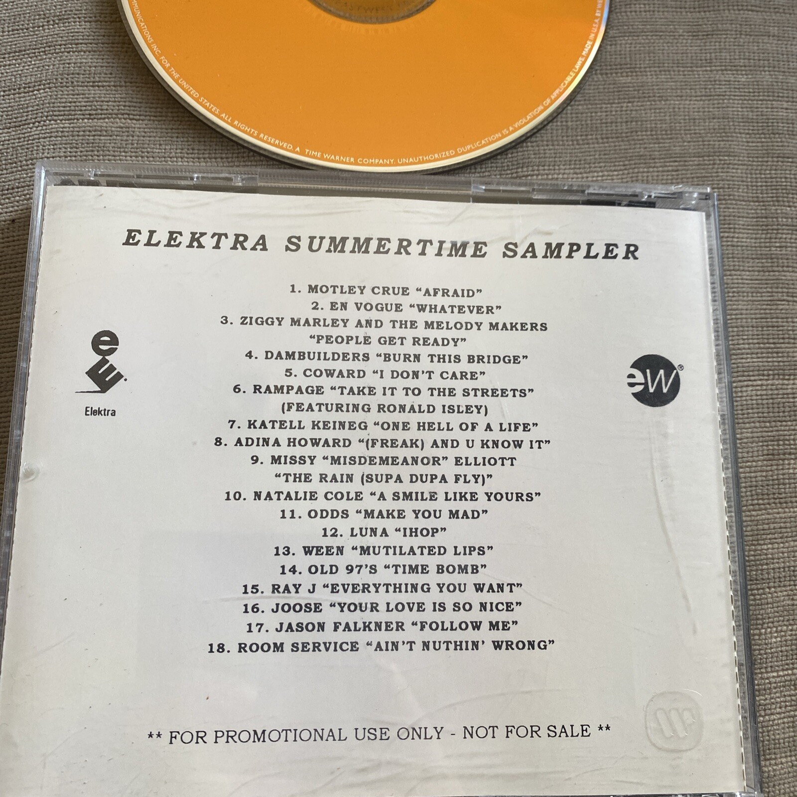 Elektra Records Sampler Promo Rare 1997 Ween Motley Crew Missy Ray J En Vogue