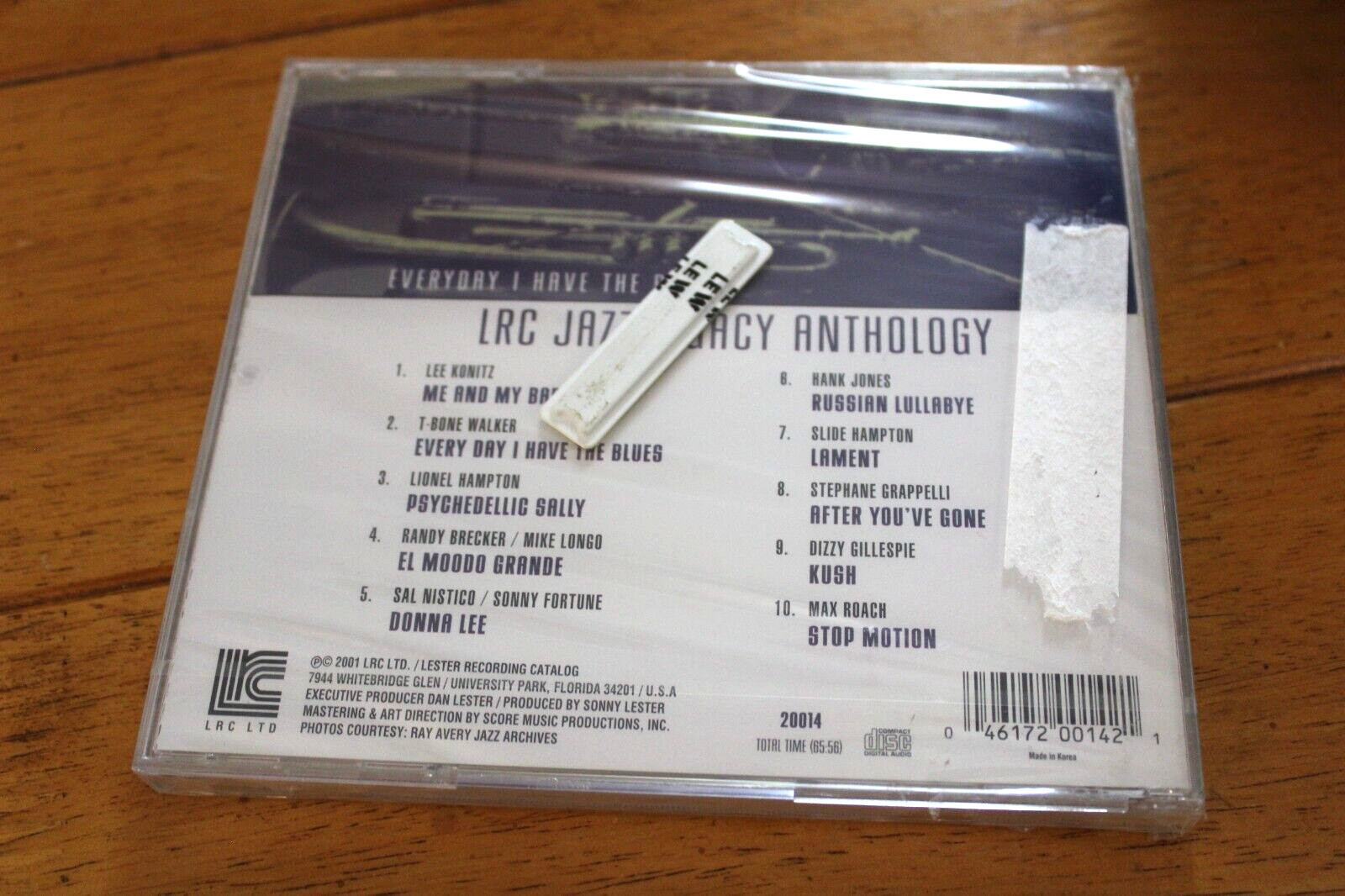 LRC JAZZ LEGACY ANTHOLOGY - VARIOUS ARTISTS (CD, 2001) [NEW SEALED]