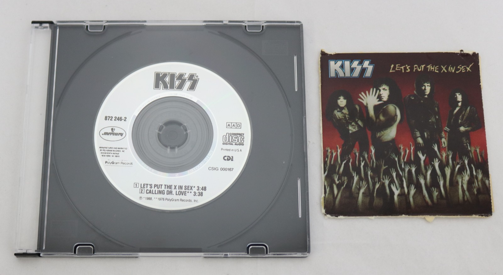 KISS CD 3" Single Let's Put The X In Sex USA Smashes Thrashes & Hits