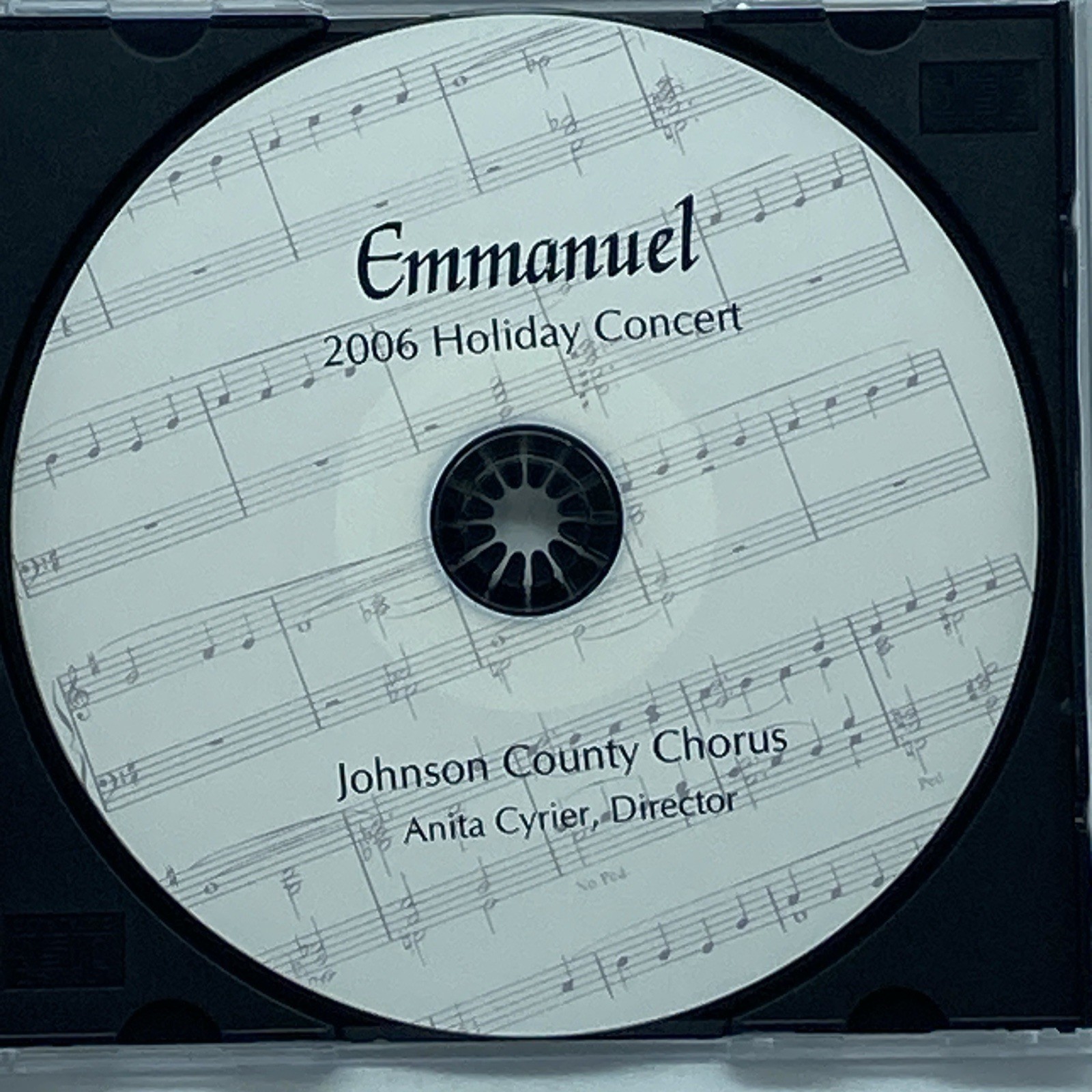 Johnson County Chorus "Emmanuel: 2006 Holiday Concert" CD Christmas Kansas