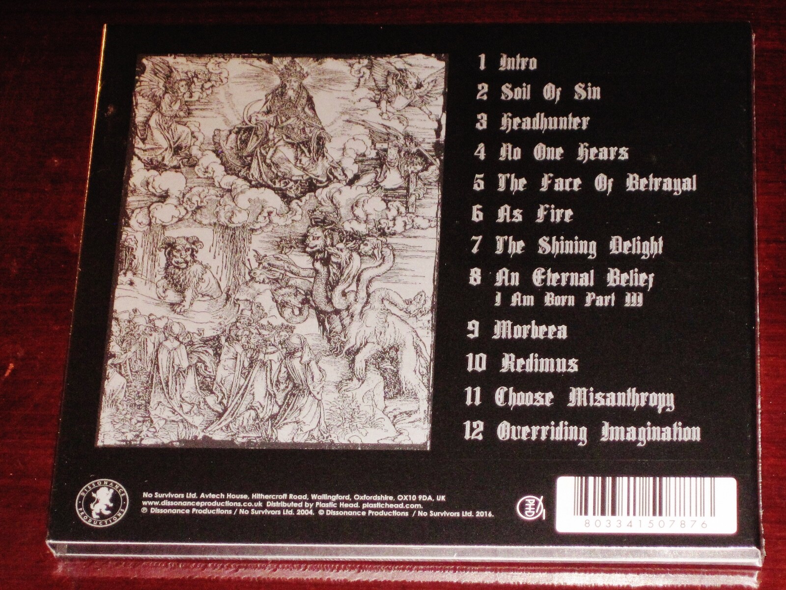 Hecate Enthroned: Redimus CD 2016 Reissue Dissonance UK DISS0025CDD Digipak NEW