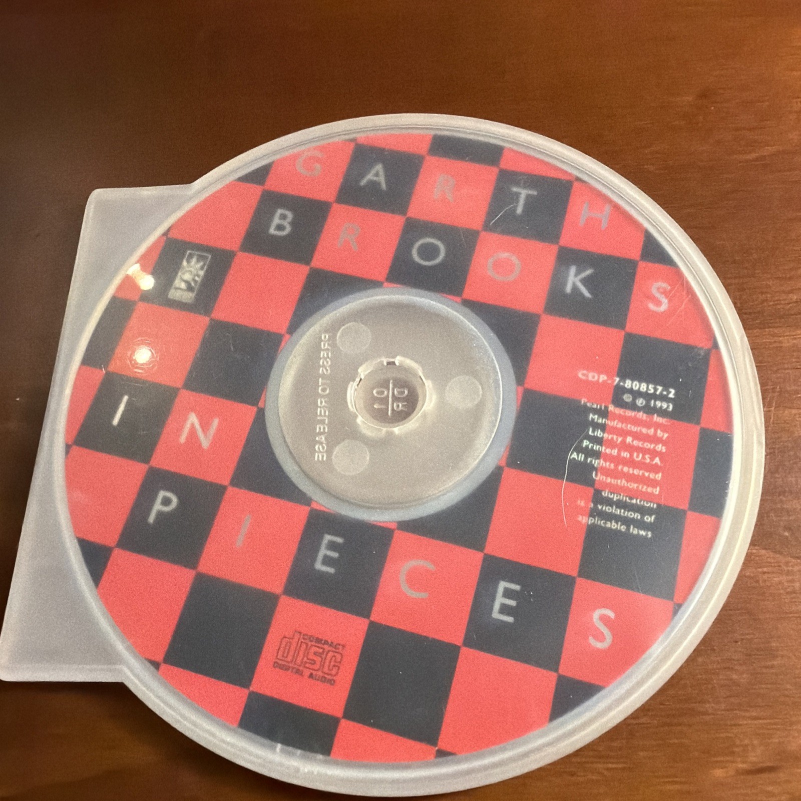 GARTH BROOKS IN PIECES CD Good Condition Or Money Back. Thanks Disc Only No Case