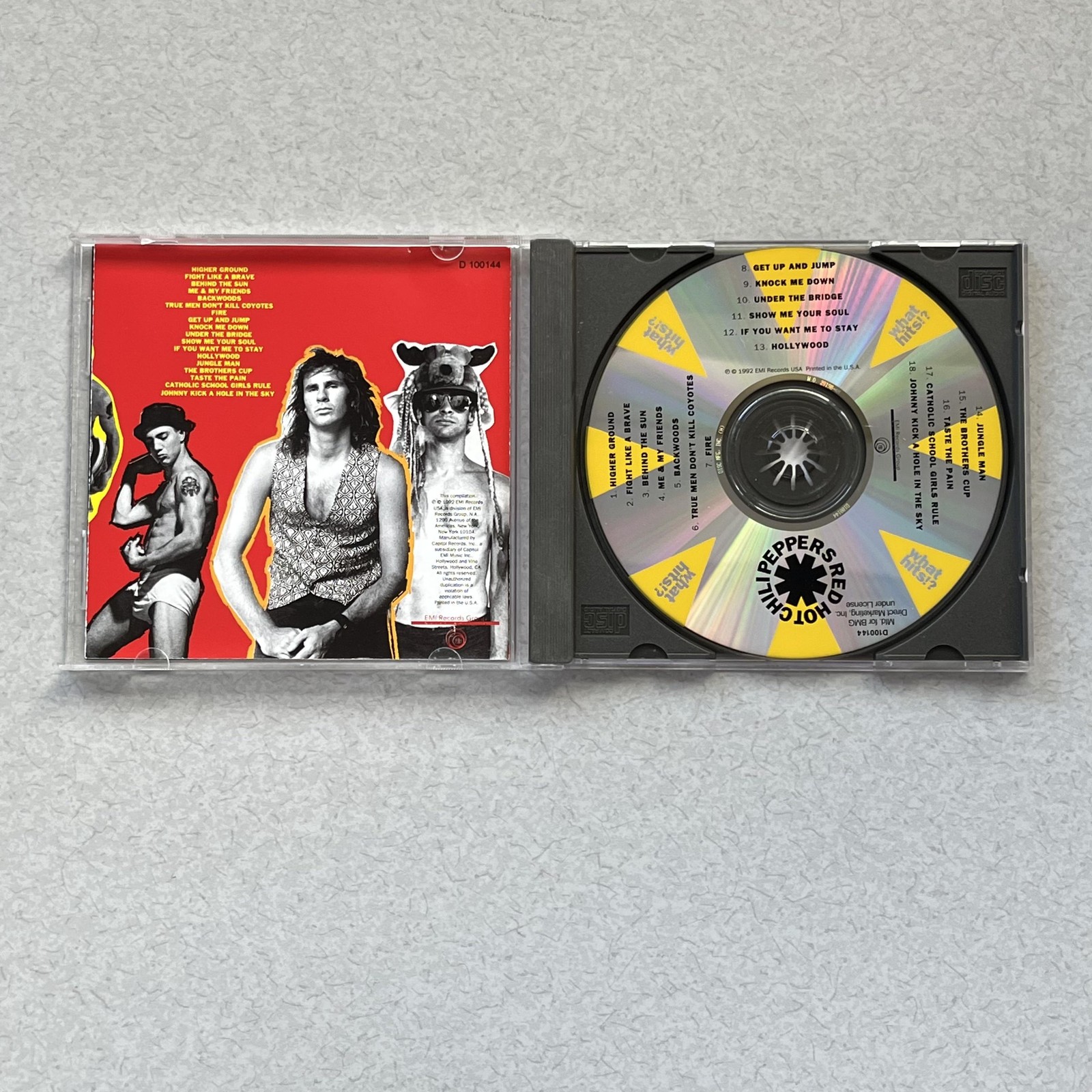 Red Hot Chili Peppers CD Hits 1992 EMI Rock Multicolor Compilation Jewel Case