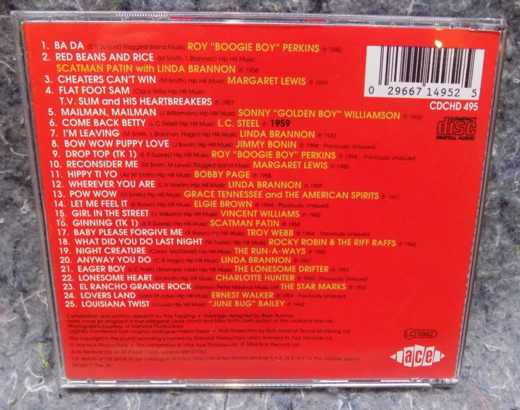 "Shreveport Stomp: Ram Records Volume 1" Various Artists CD Ace (1994) NM-