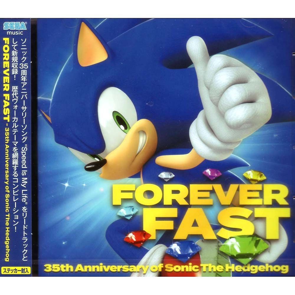 SONIC THE HEDGEHOG Forever Fast 35th Anniversary of Sonic The Hedgehog 2CD