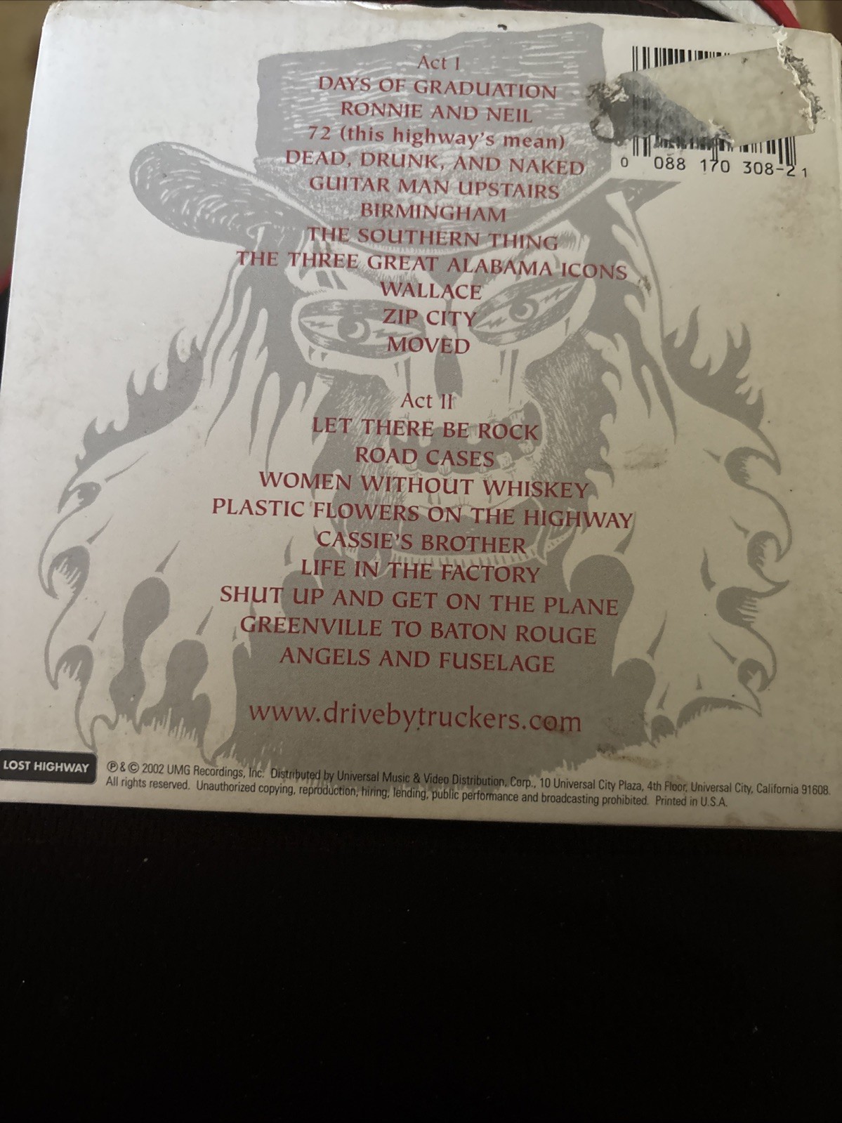 Drive-By Truckers Southern Rock Opera 2-CD Set
