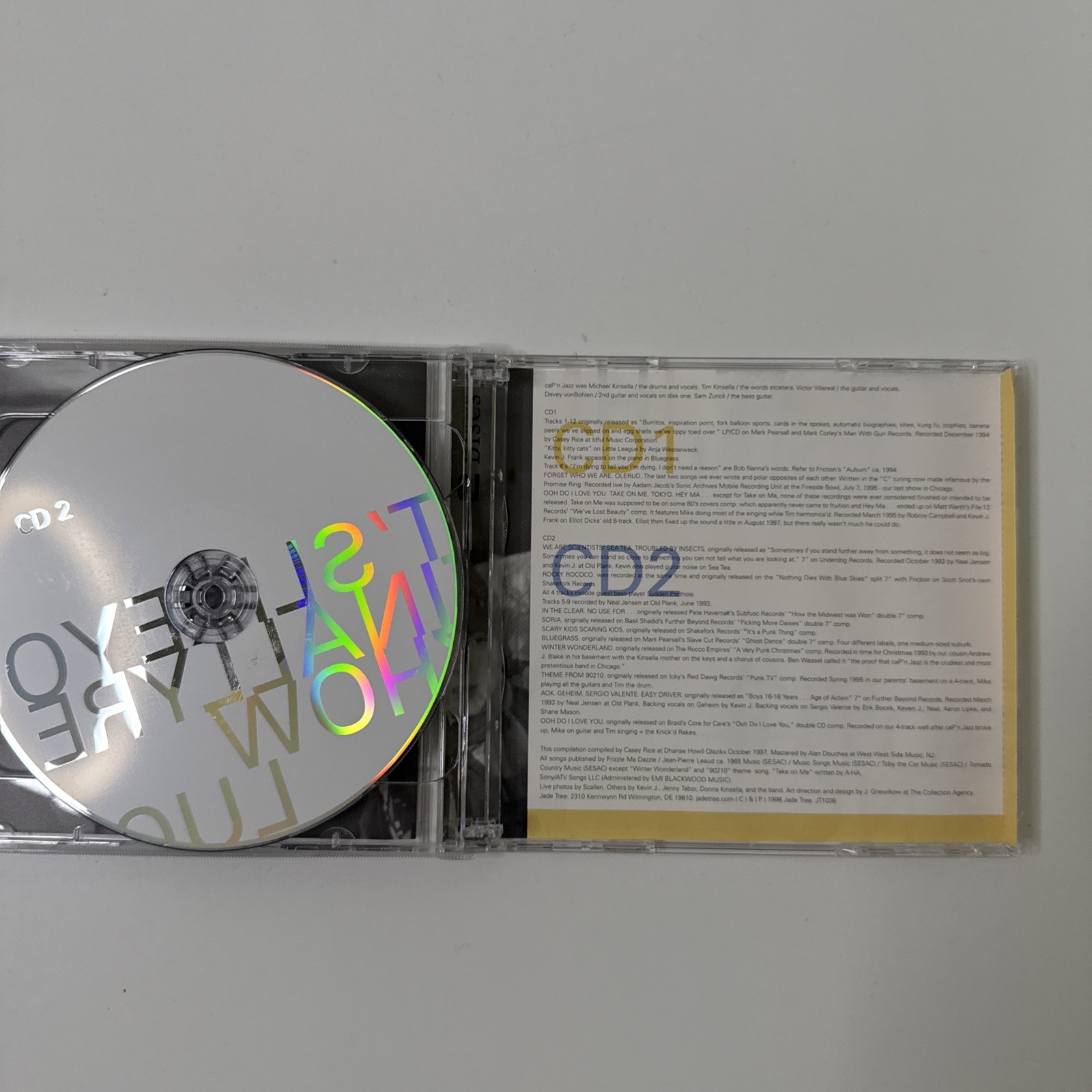 Analphabetapolothology by Cap'n Jazz (CD, 1998)