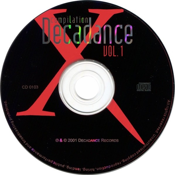 V/A - Decadance Compilation Vol. 1 CD EBM Darkwave Italy NEW, SEALED!