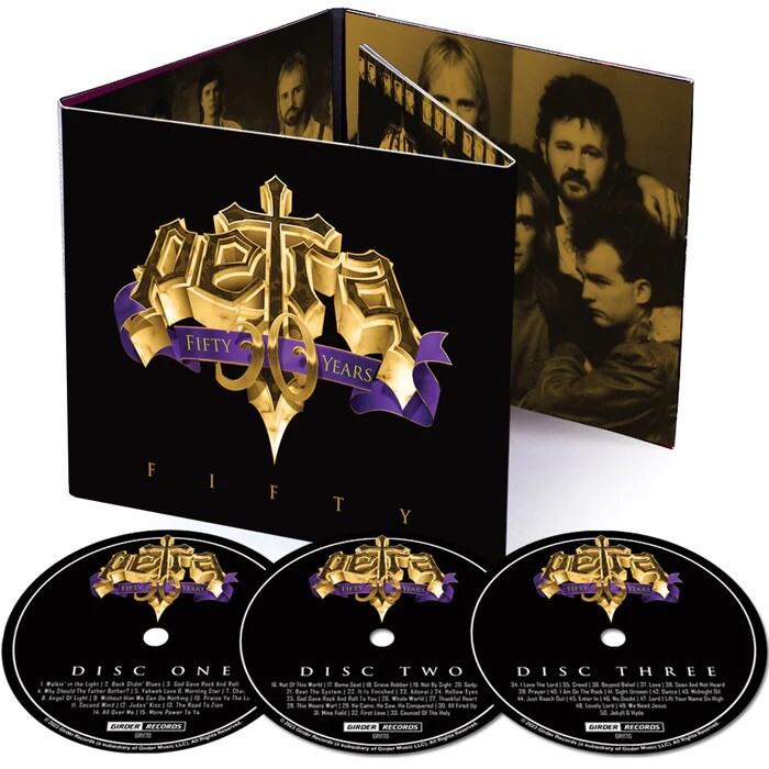 PETRA - FIFTY (Anniversary Collection) 3-CD Disc Set, 50 Songs, Christian Rock