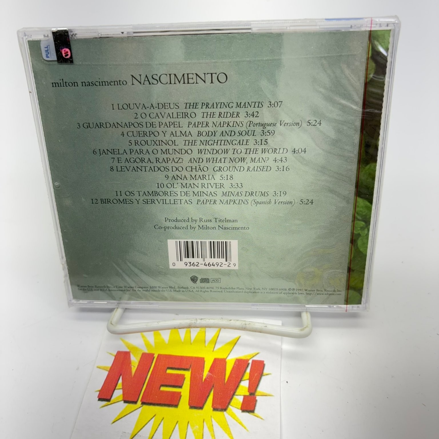 Milton Nascimento – Nascimento CD 1997 World Music Warner Bros.