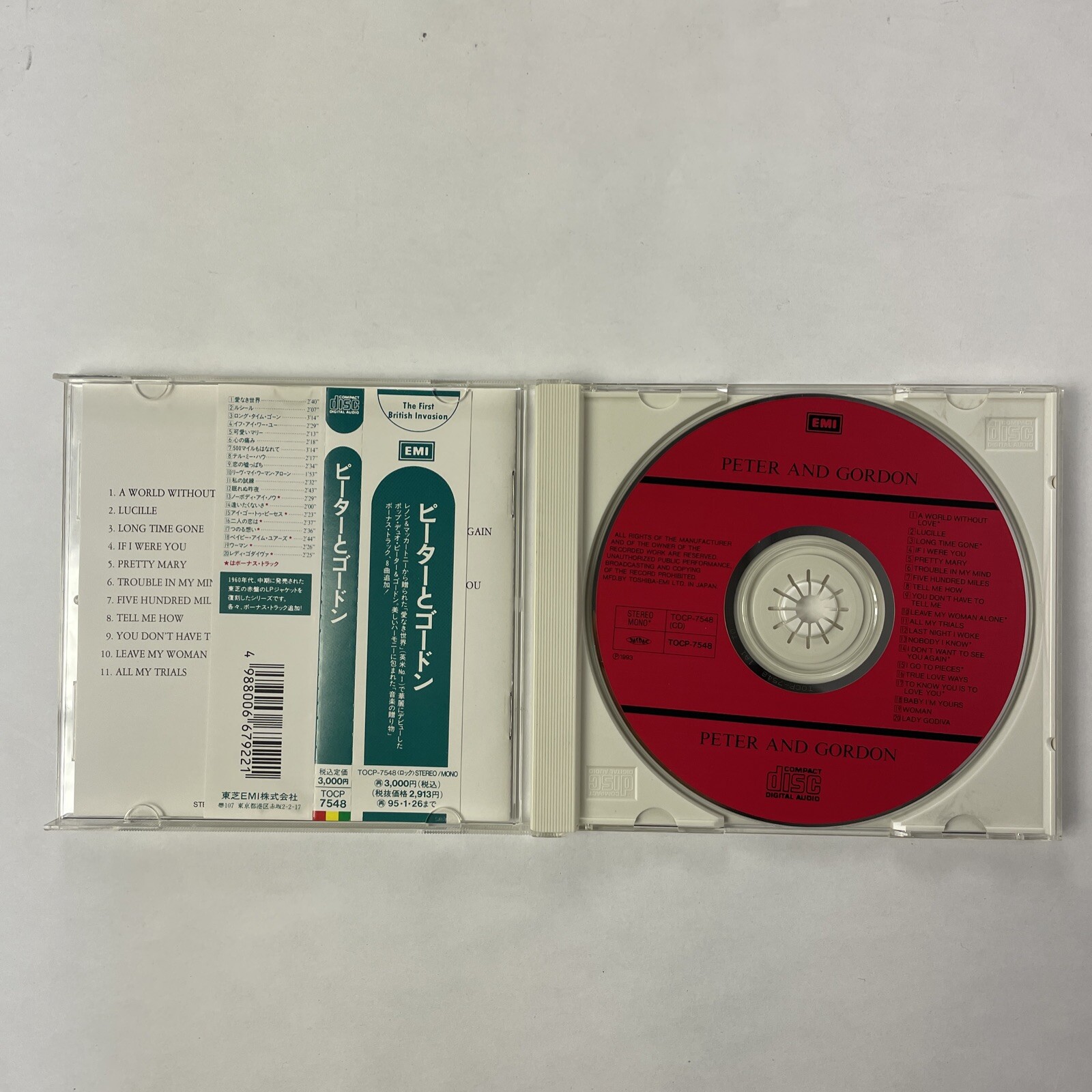 Peter and Gordon Self Titled CD Japanese Import #17