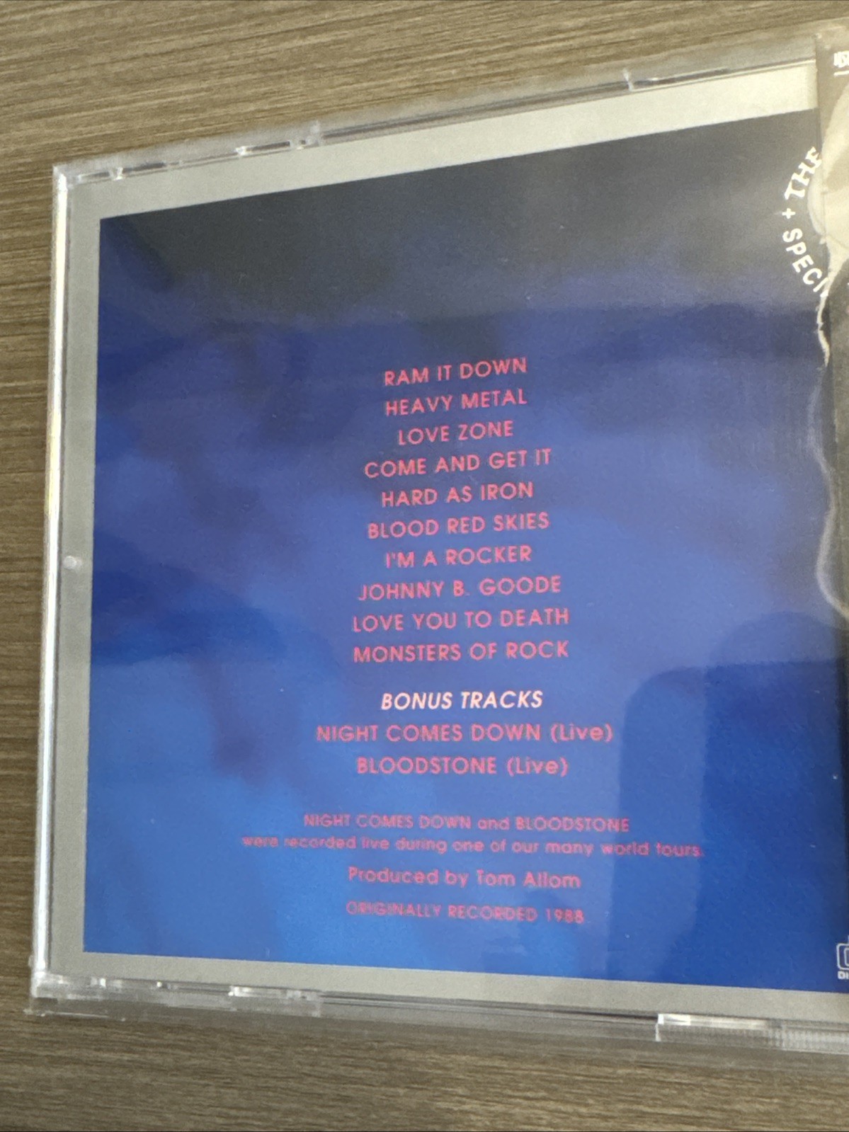 Judas Priest "Ram It Down" Japan CD w/OBI EICP-7044
