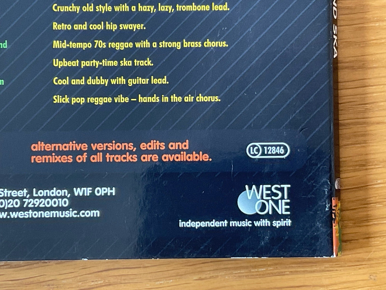 Reggae & Ska CD West One Records Hot Steppin’ Easy Skankin’ & Ska Mix Up WOM075