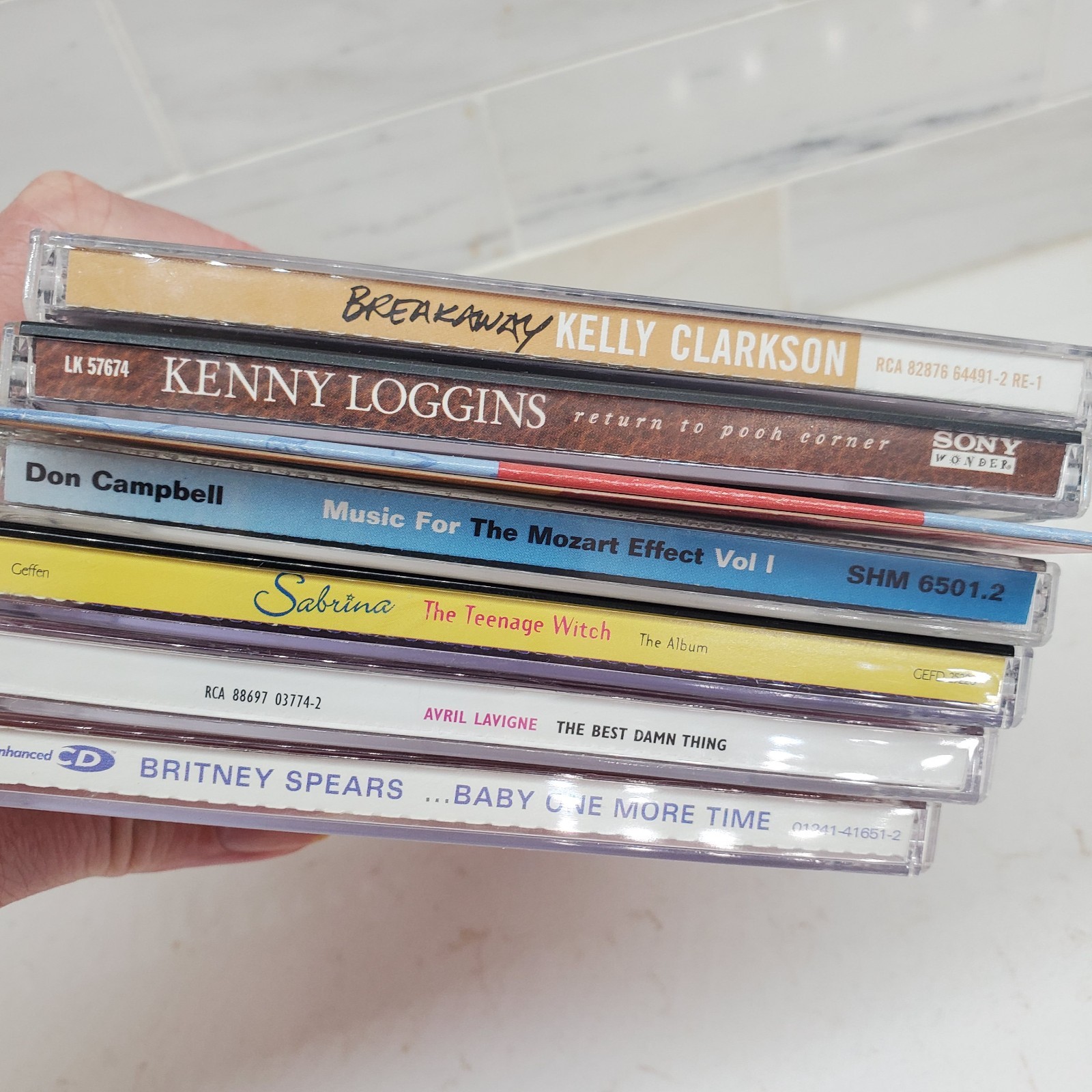 1990s CDs Britney Avril Sabrina Mozart Effect My Scene Loggins Pooh Corner Kelly