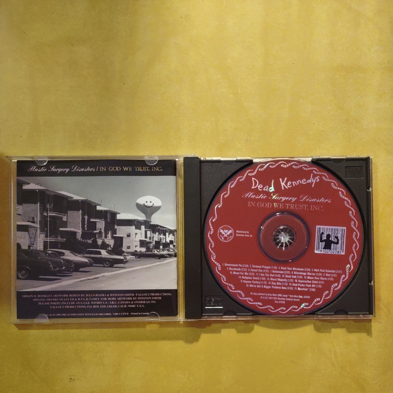 Dead Kennedys - Plastic Surgery Disasters In God We Trust Inc OG Virus 5/27 CD