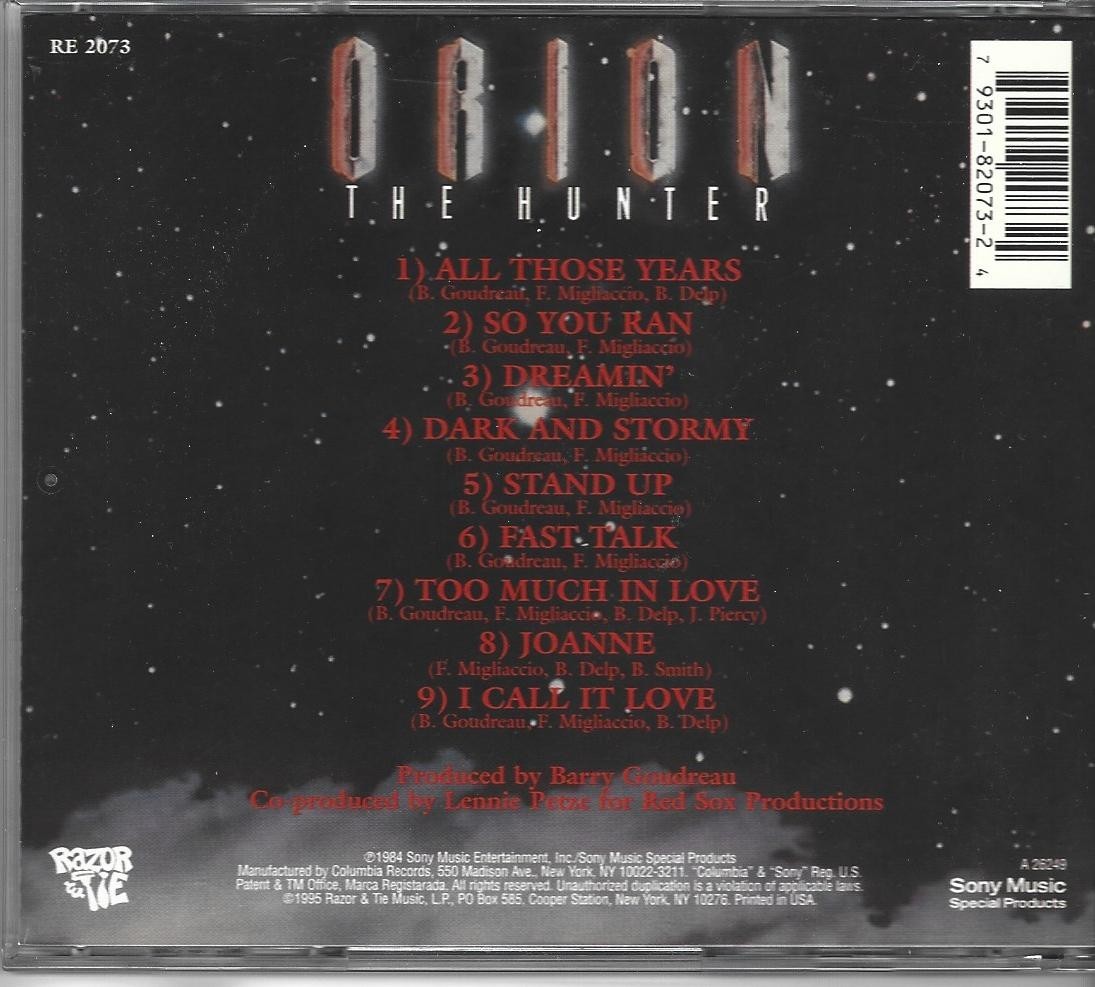 Orion the Hunter by Orion the Hunter (CD, 1995) Razor & Tie