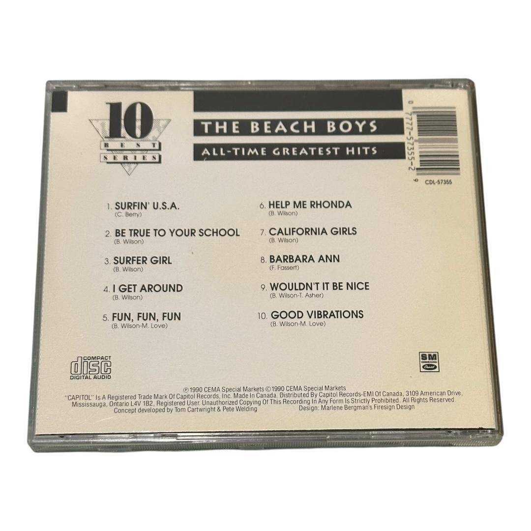 The Beach Boys CD All-Time Greatest Hits 1990 Album Rock CI Multicolor Comp