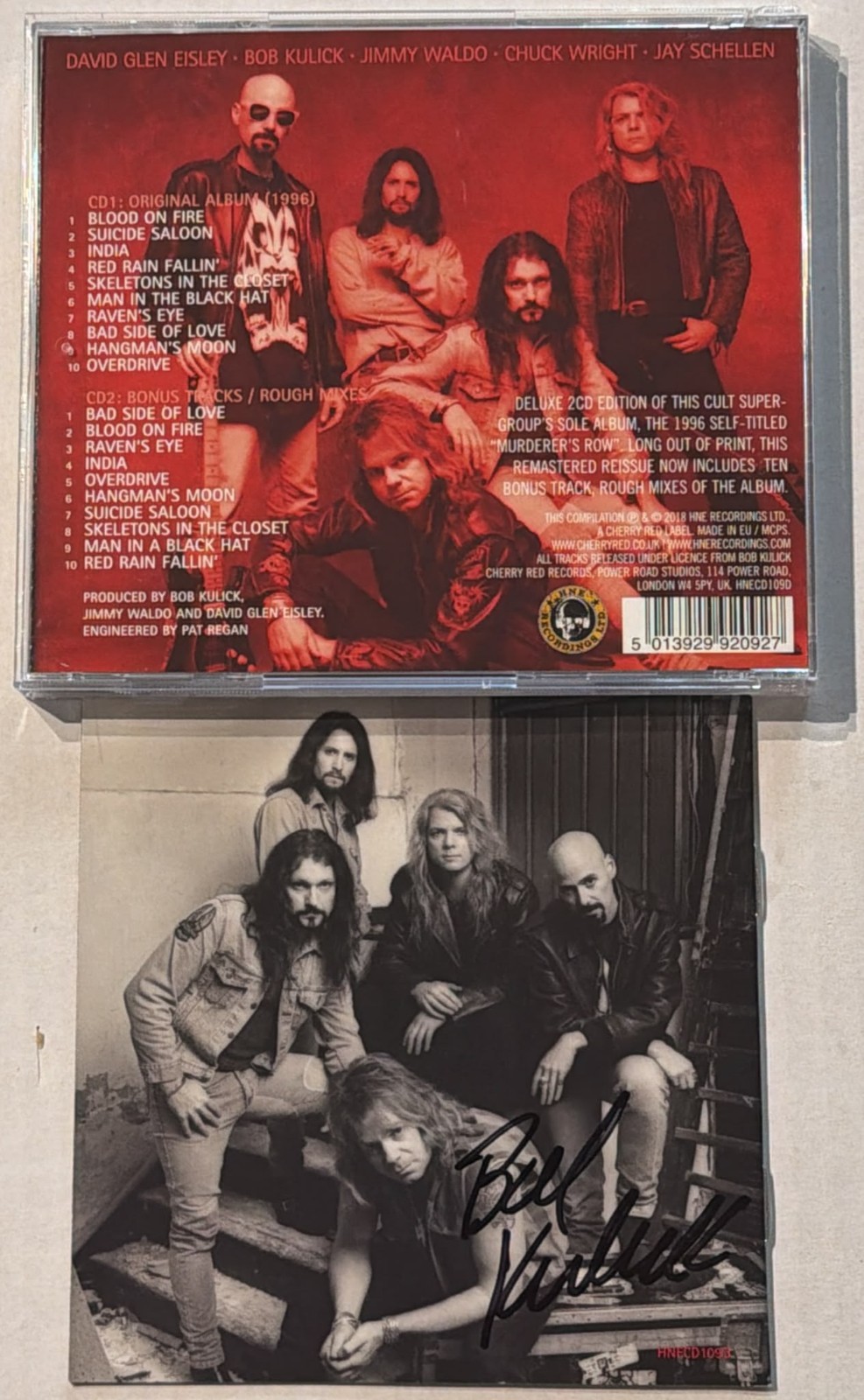 Murderer's Row - Murderer's Row Deluxe 2xCD 2018 Signed by Bob Kulick RARE